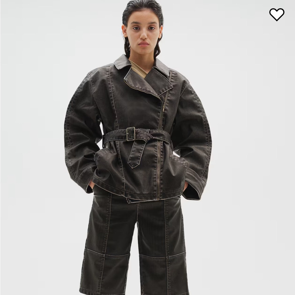 H&M Distressed Biker Jacket
